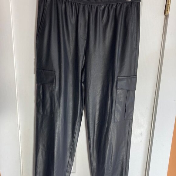 BCBGMAXAZRIA Faux leather Carpenter Joggers size Small(fits larger too) - Picture 8 of 16